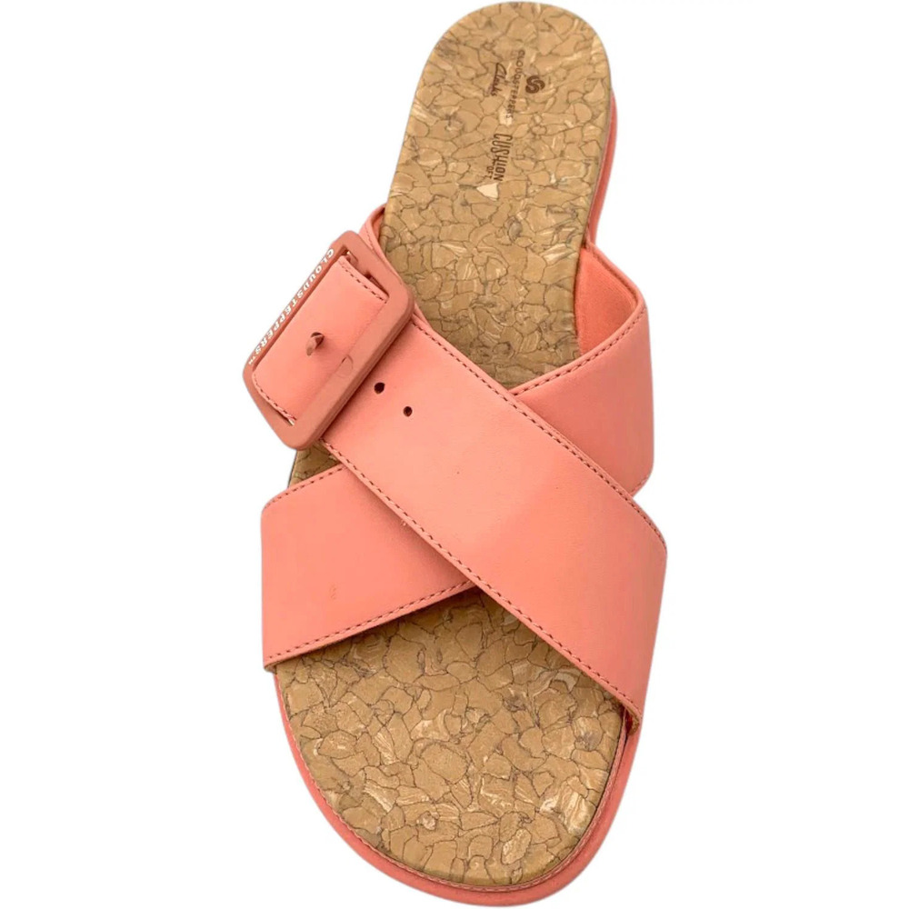 Cloudsteppers By Clarks Slide Sandals Step June Shell Coral - Medium View 2